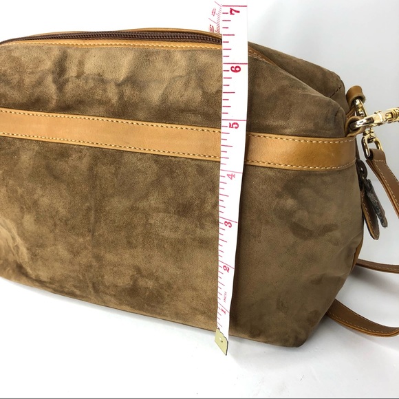 Vintage Mark Cross Brown Suede Handbag - Picture 11 of 13